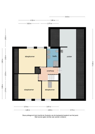 Floorplan - Abeelstraat 59, 6101 BK Echt